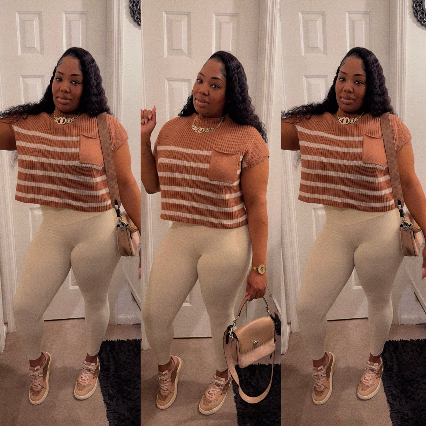 Striped Me Down Comfy Sweater Legging Set