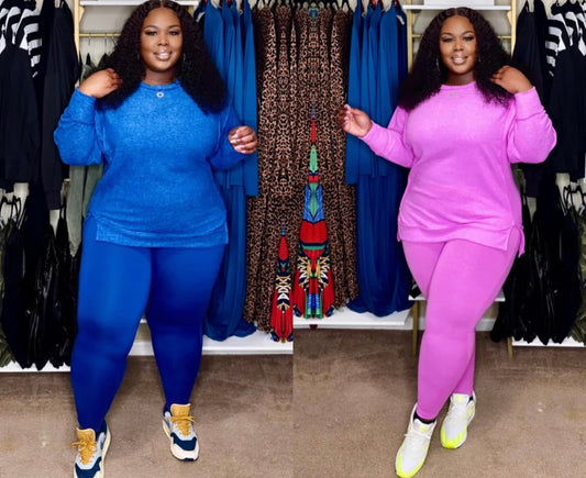 Plus Size Melani Oversized Sweater & Legging Sets