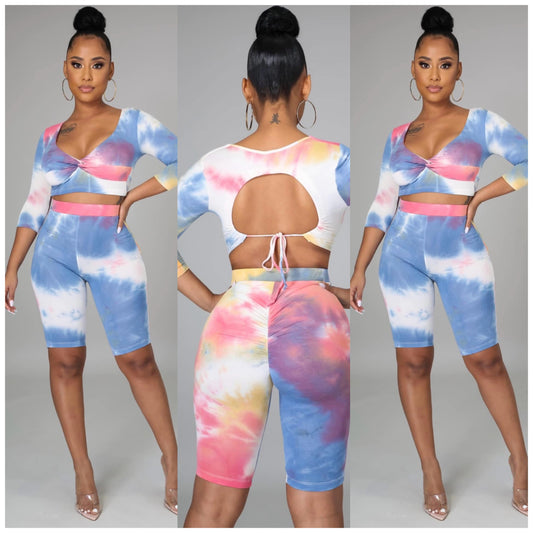 Cindy tie dye set